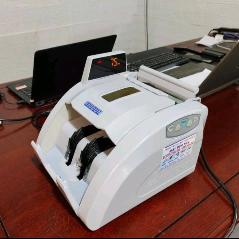 Máy đếm tiền XIUDUN_ 9119F máy đếm tiền mini nhỏ gọn, phân biệt được tất cả các loại tiền không cùng mệnh giá, phát hiện tiền giả siêu chuẩn