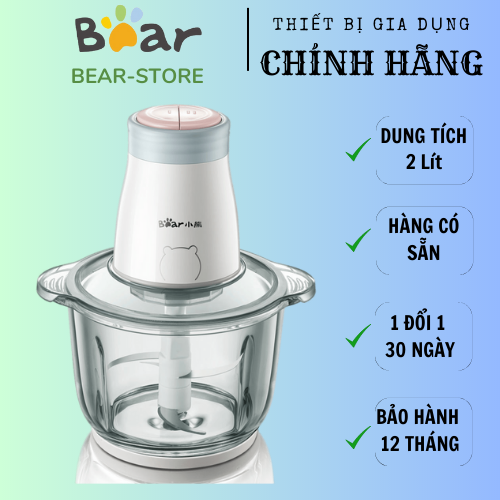 Máy xay thịt bear , xay đa năng& xay thực phẩm cao cấp qsj-b02q1 - hàng chính hãng