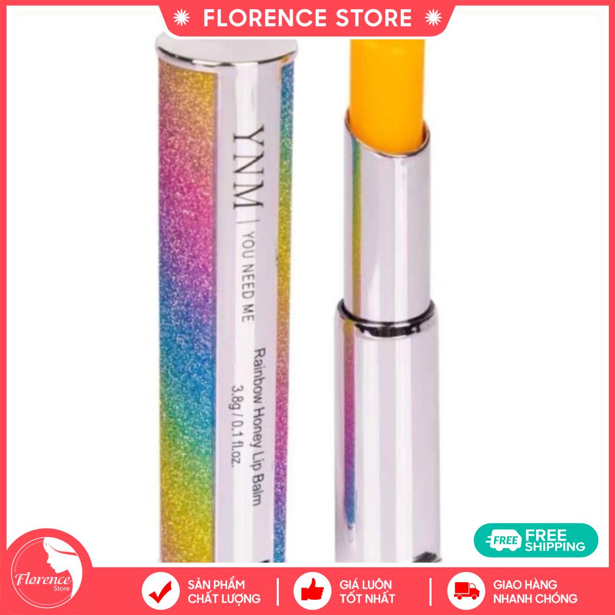 Son dưỡng đổi màu ynm rainbow honey lip balm chuẩn hàn