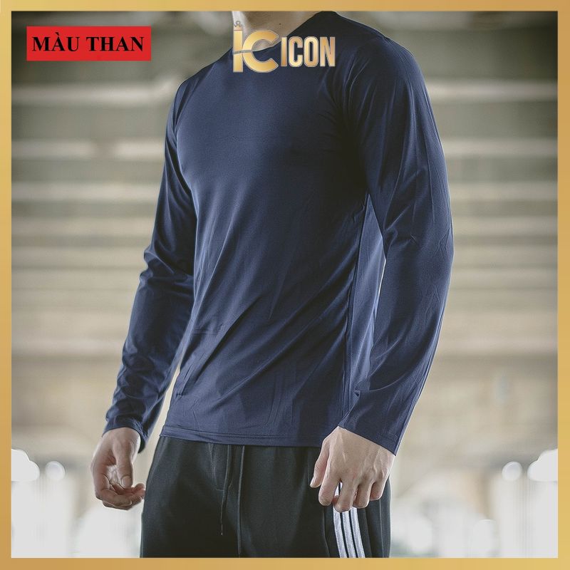 Áo giữ nhiêt nam thun lạnh, Áo thun nam dài tay body giữ nhiệt AGN01 - ICON