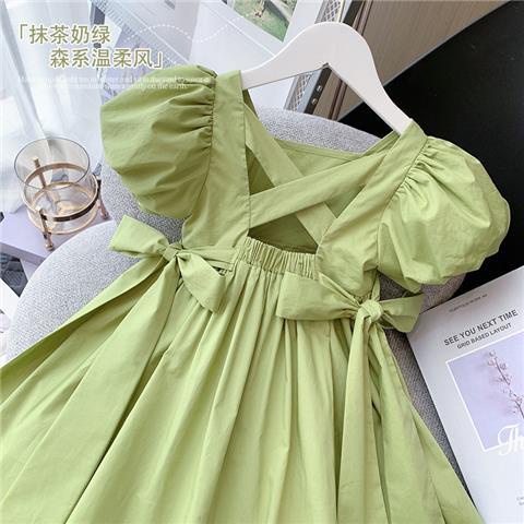Đầm Thời Trang Mùa Hè Tay Phồng Dễ Thương Xinh Xắn Cho Bé Gái Từ 3 Đến 4 Đến 5 6 Đến 7 Đến 8 Đến 9 Đến 10 Đến 11 12 Tuổi - 3