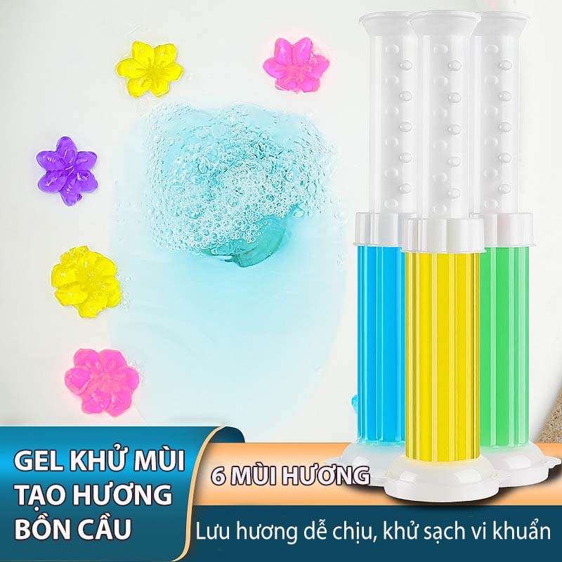 Gel Thơm Khử Mùi Tạo Hương Bồn Cầu, Nhà Tắm Bông Hoa COZYBIN 7 Mùi - Khử Sạch Mùi, Vệ Sinh, Diệt Khuẩn, Khử Trùng Toilet Hình Bông Hoa Tạo Hương Thơm - Vệ Sinh Toilet