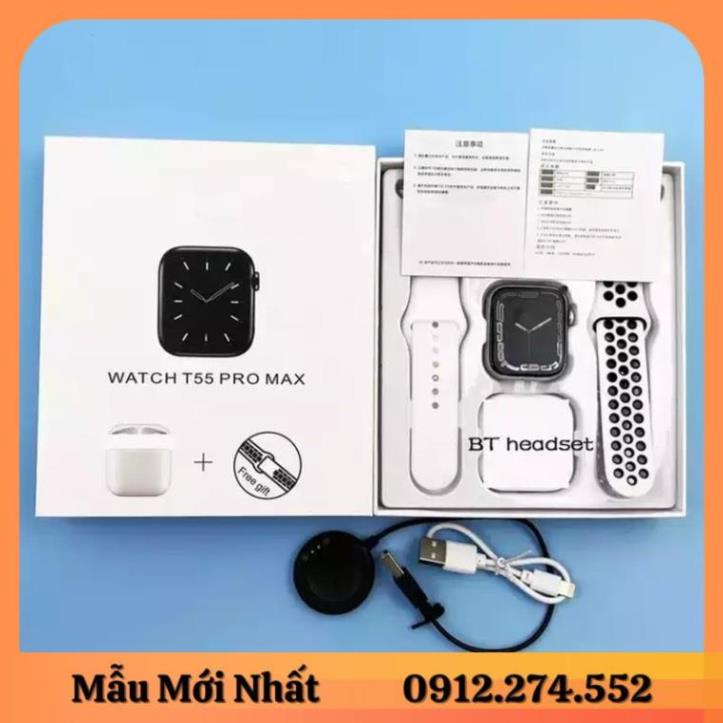 Đồng hồ thông minh 2 trong 1 2022 xiaomi t55 pro max t55 pro max màn hình 1.71 inch t55 pro max và phụ kiện