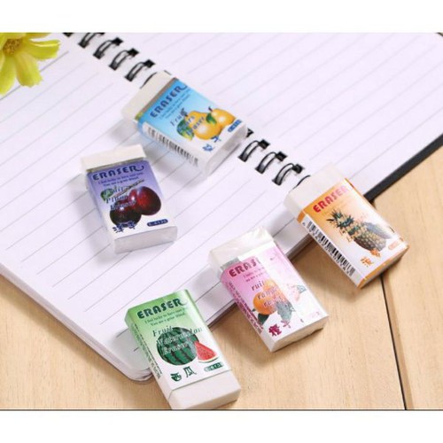 Combo 2 tẩy bút chì hoa quả