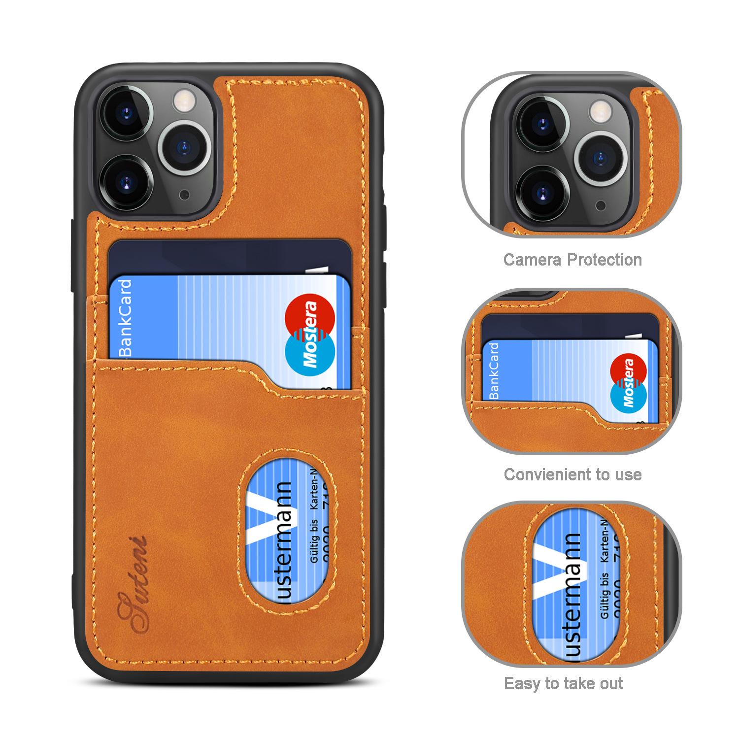 Ốp lưng da cao cấp và đựng thẻ cho iPhone 11/ iPhone 11Pro/ iPhone 11 Pro Max