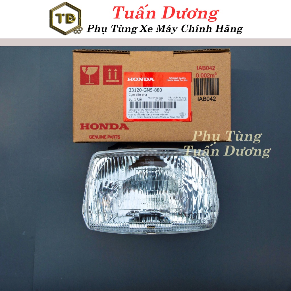 Pha đèn xe lắp dream thái zin honda - chóa đèn pha lắp cho cả super dream và dream thái các đời