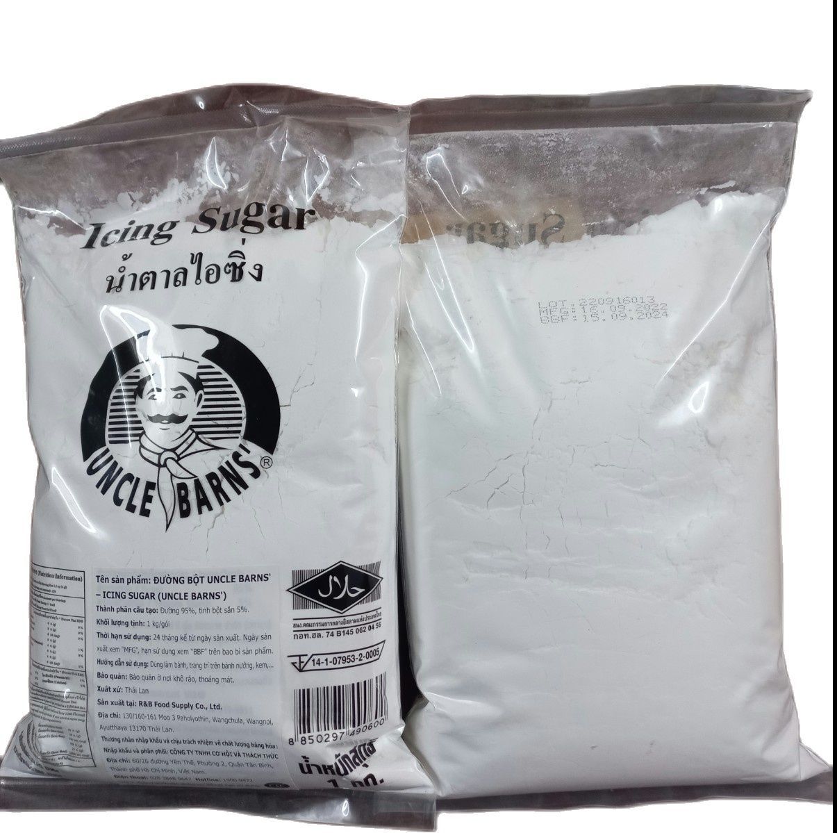 Đường bột thái lan icing sugar gói 1kg dễ tan làm bánh, pha chế, phủ bánh...