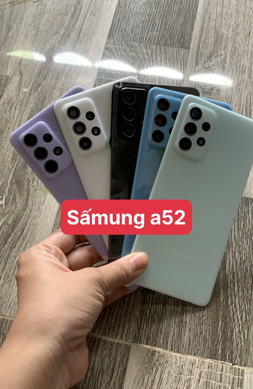 Nắp lưng samsung A52 zin có kính cam