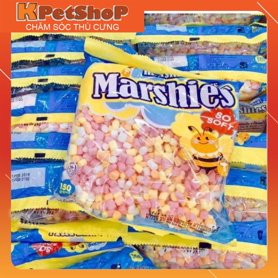 Kẹo bông gòn marshmallows gói lớn - thức ăn khoái khẩu cho Hamster, Sóc Bay Úc, Sóc Bông, Sóc Đất, Sóc Chuột...