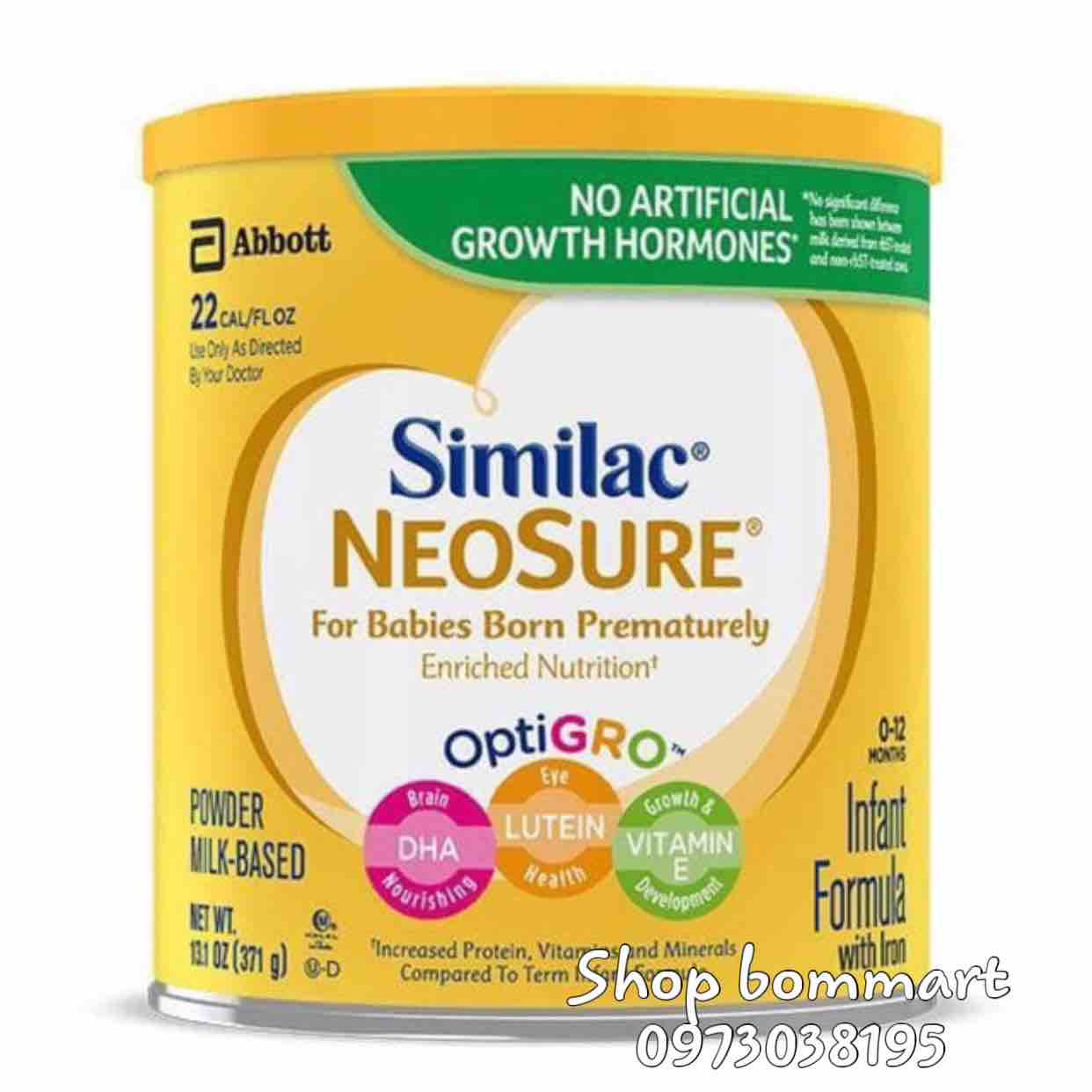 Sữa similac neosure mỹ cho bé sinh non nhẹ cân hộp 370g