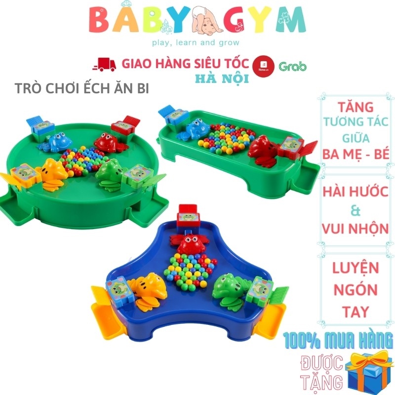 Đồ chơi Ếch ăn bi hạt đậu kẹo vui nhộn có sẵn bi cả nhà cùng chơi – BabyGym