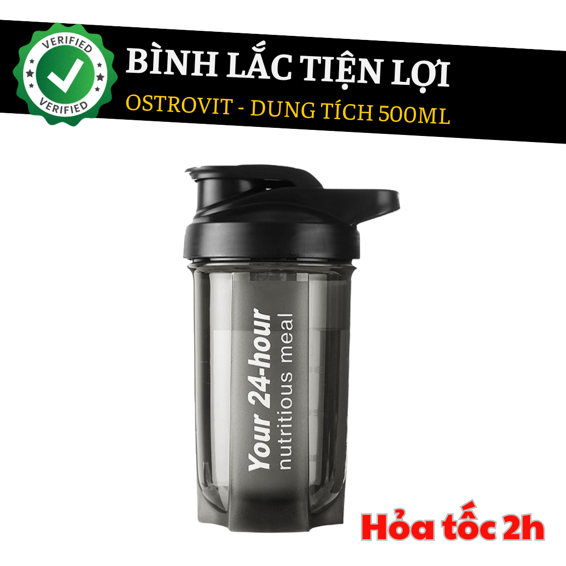 Bình lắc shaker 500ml