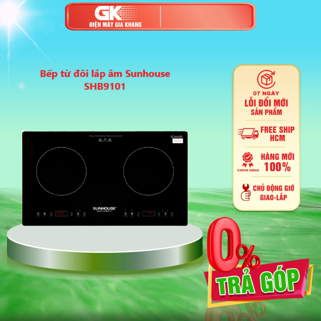 Bếp từ đôi lắp âm sunhouse shb9101 - giao toàn quốc - freeship hcm