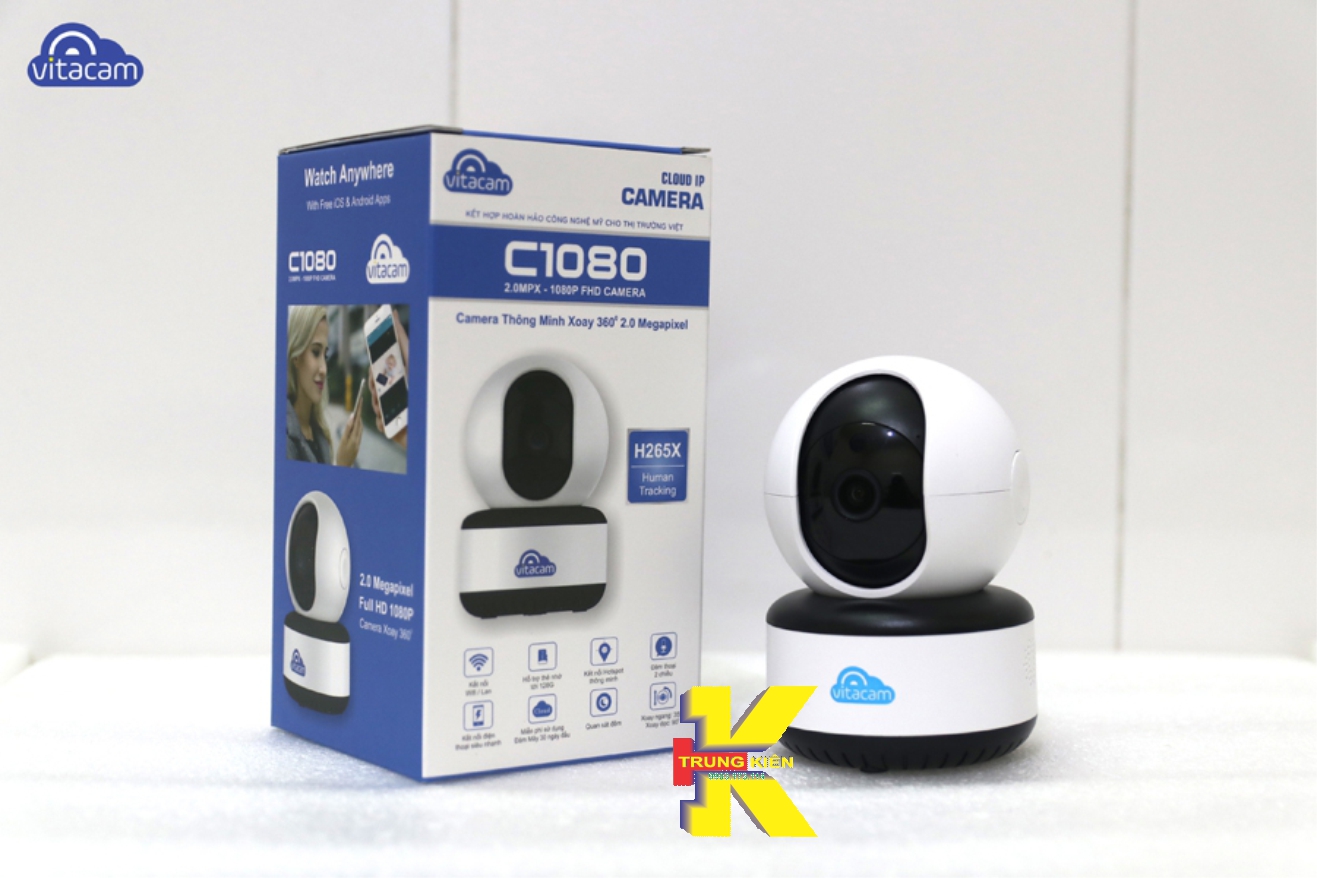 Camera wifi vitacam c1080 - 2.0mpx full hd 1080 chuẩn h265x