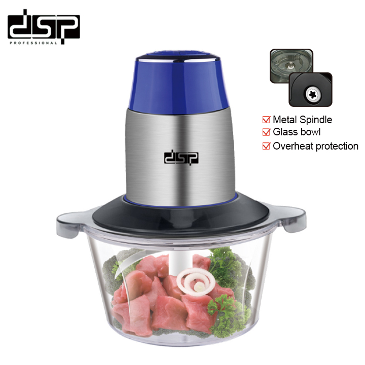 Máy xay thịt, gia vị và rau củ quả tích hợp 2 lưỡi kép nhãn hiệu DSP KM4021