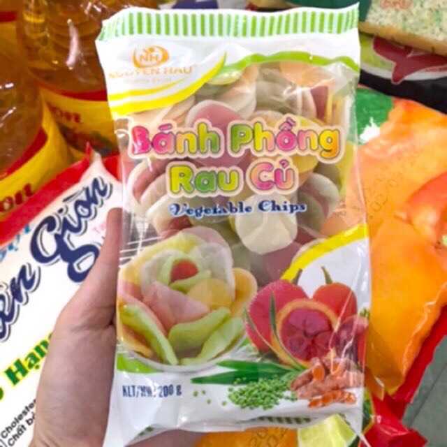 COMBO 5 GÓI BÁNH PHỒNG TÔM RAU CỦ QUẢ SẮC MÀU SIÊU NGON