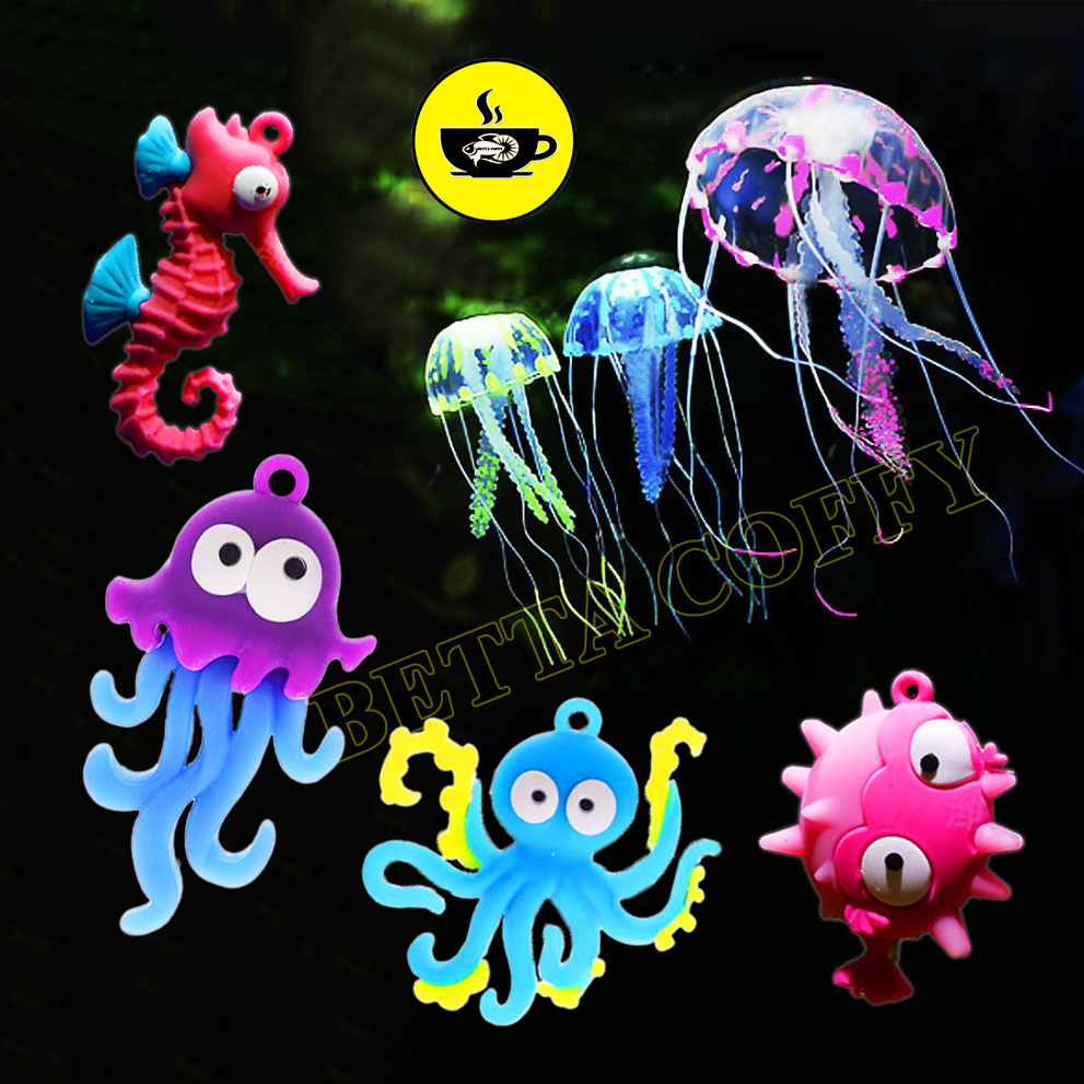 Sứa Nhân Tạo Hoạt Hình Cá Ngựa Bạch Tuột - Trang Trí Hồ Cá Bể Cá