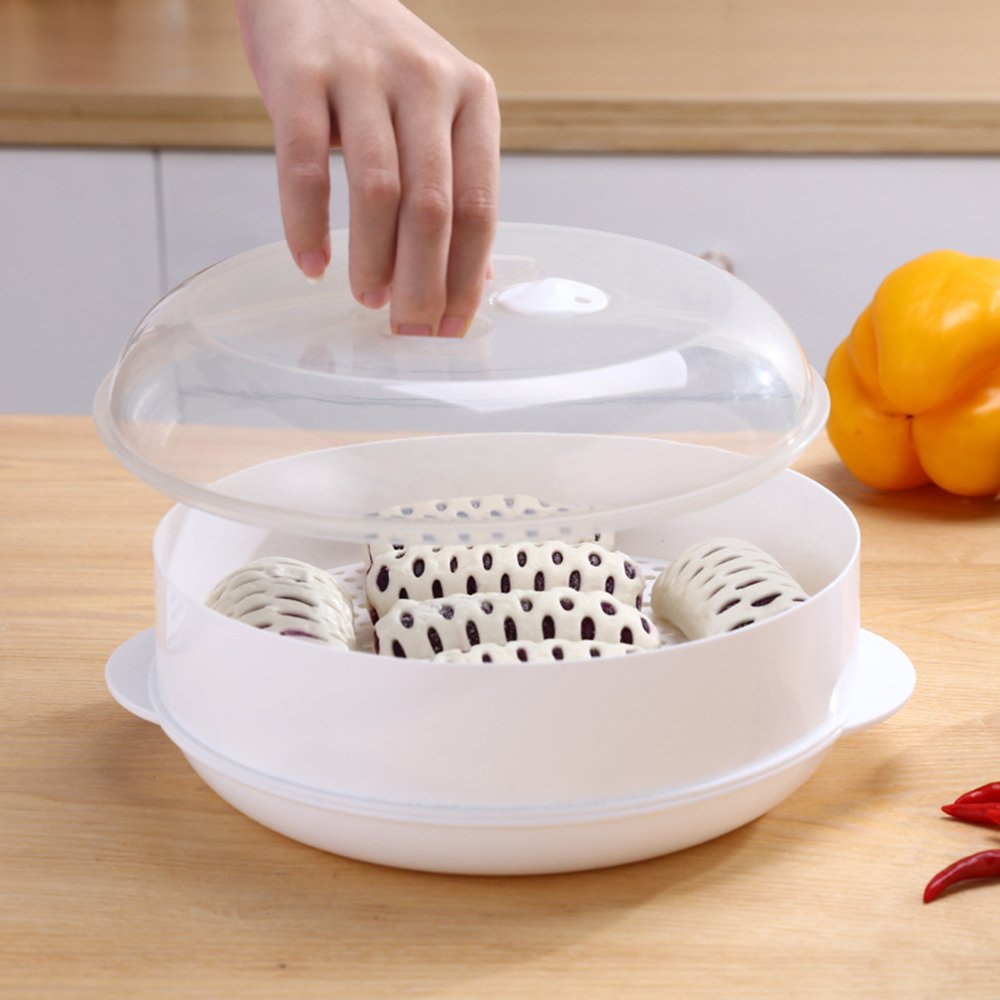 Dụng cụ hấp đồ ăn chuyên dụng cho lò vi sóng bảo quản tủ lạnh - khay vỉ hấp đồ ăn giá rẻ an toàn tiết kiệm - rổ hấp thức ăn đa năng- dụng cụ hấp thức ăn tiện dụng