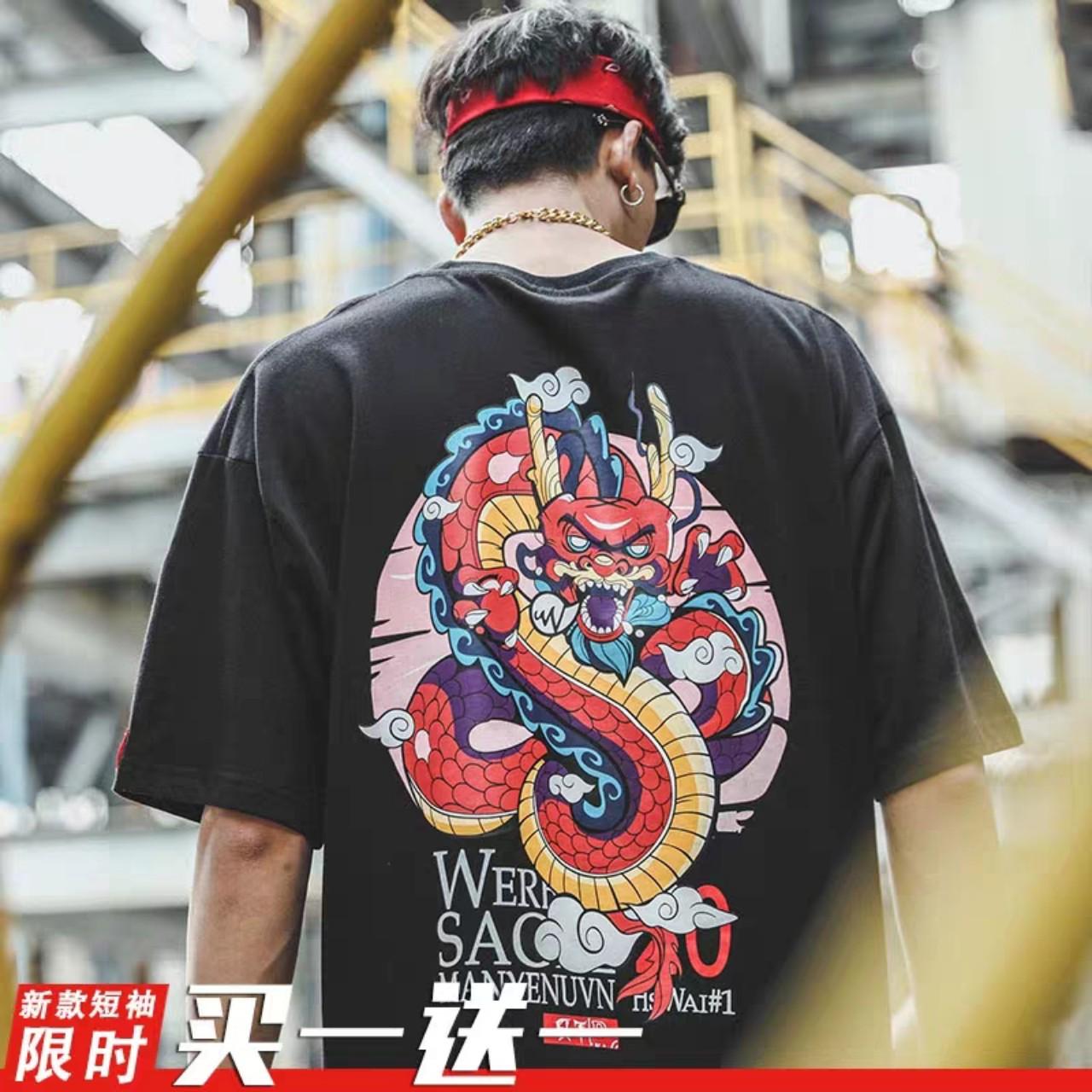 Áo Thun Nam In Hình Rồng Siêu Chất TP04