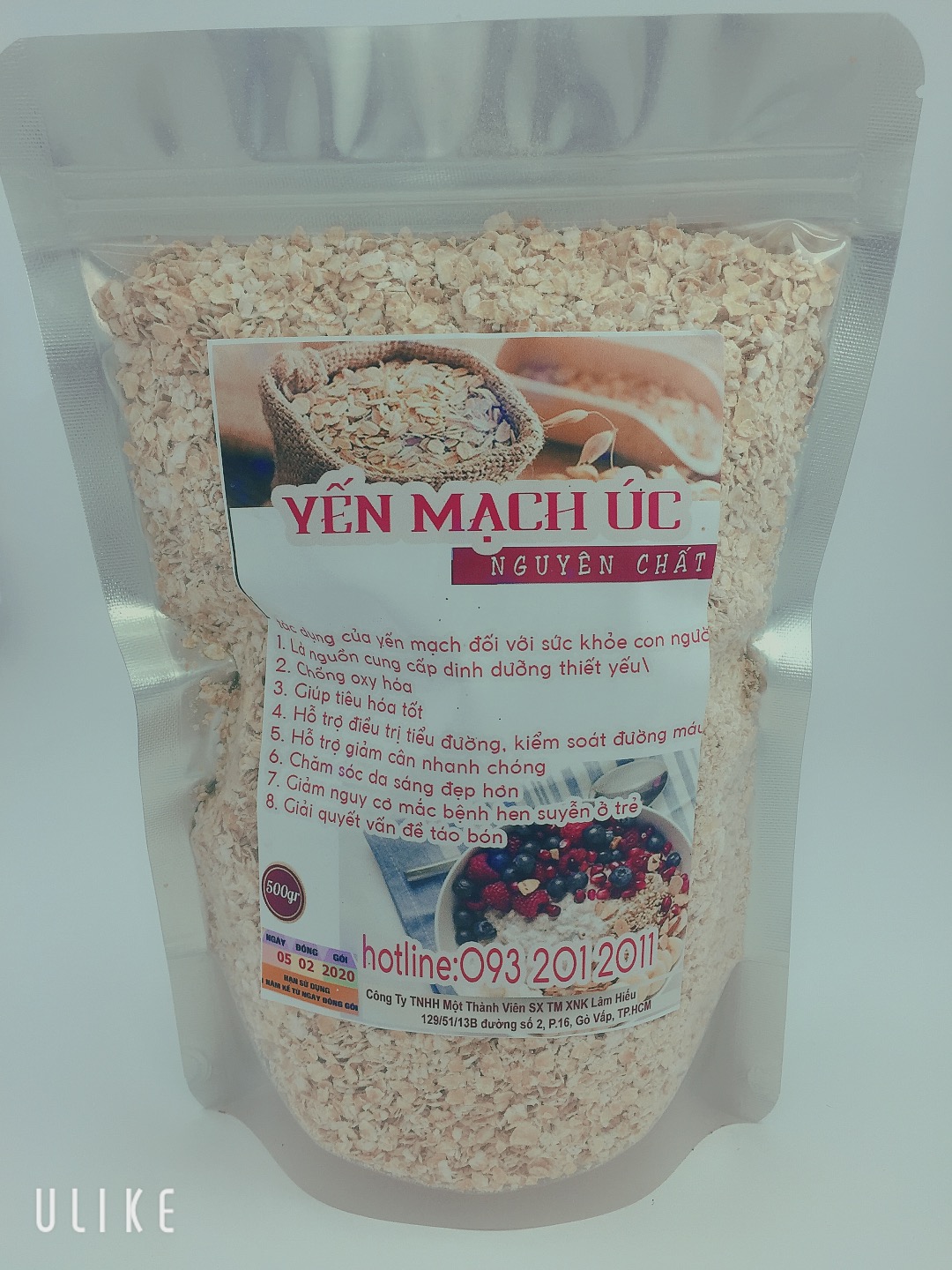 Conbo 1kg yến mạch úc