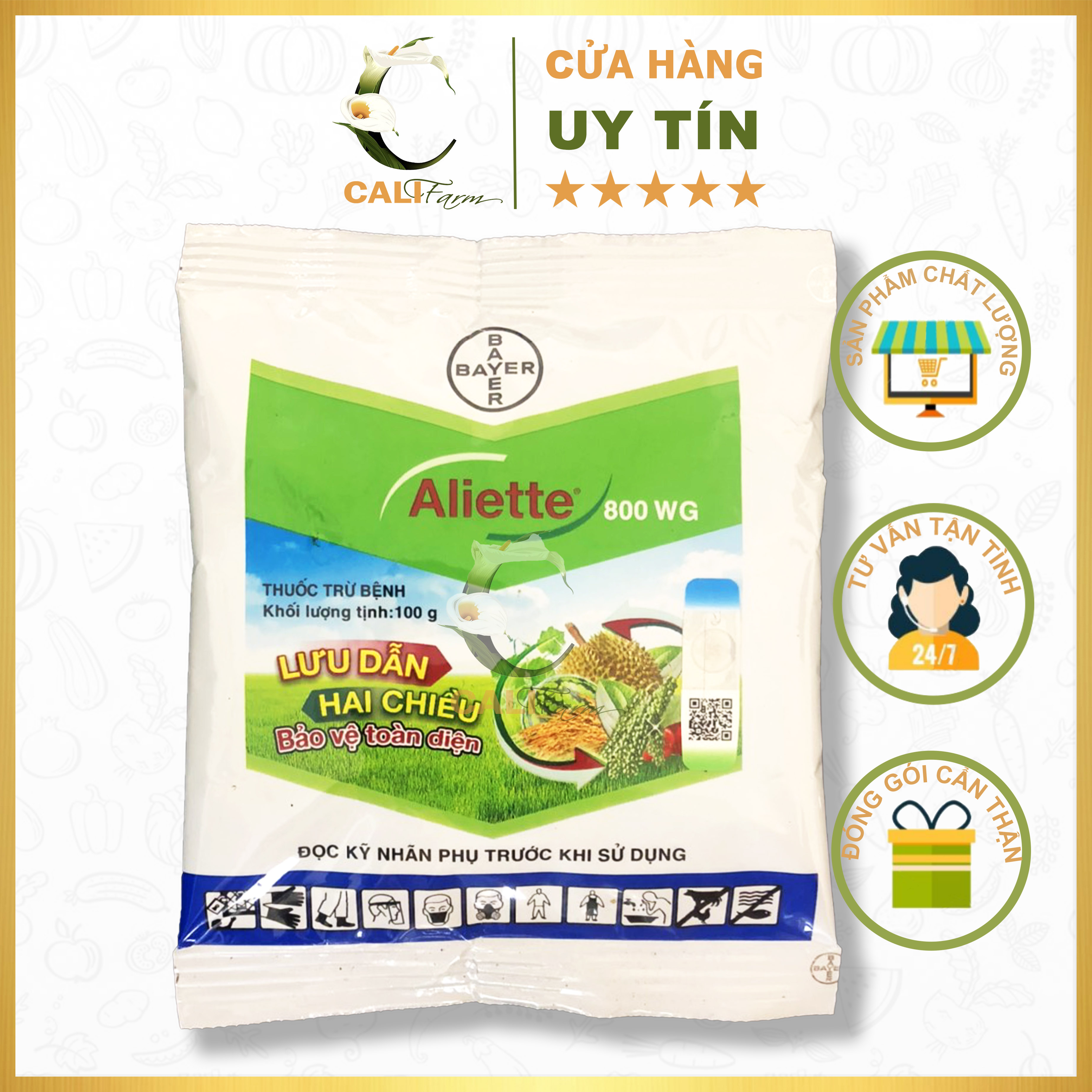 Chế phẩm trừ bệnh Aliette 800WG 100gram