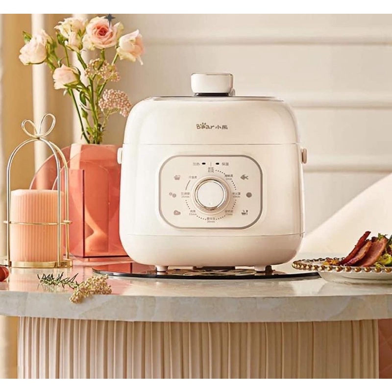 Nồi Áp Suất Điện, Nồi Cơm, Hầm Cháo Đa Năng 2 Lít Bear YLB-A20U1 Ninh Hầm Canh, Nồi Nấu Cháo, Nồi Đa Năng