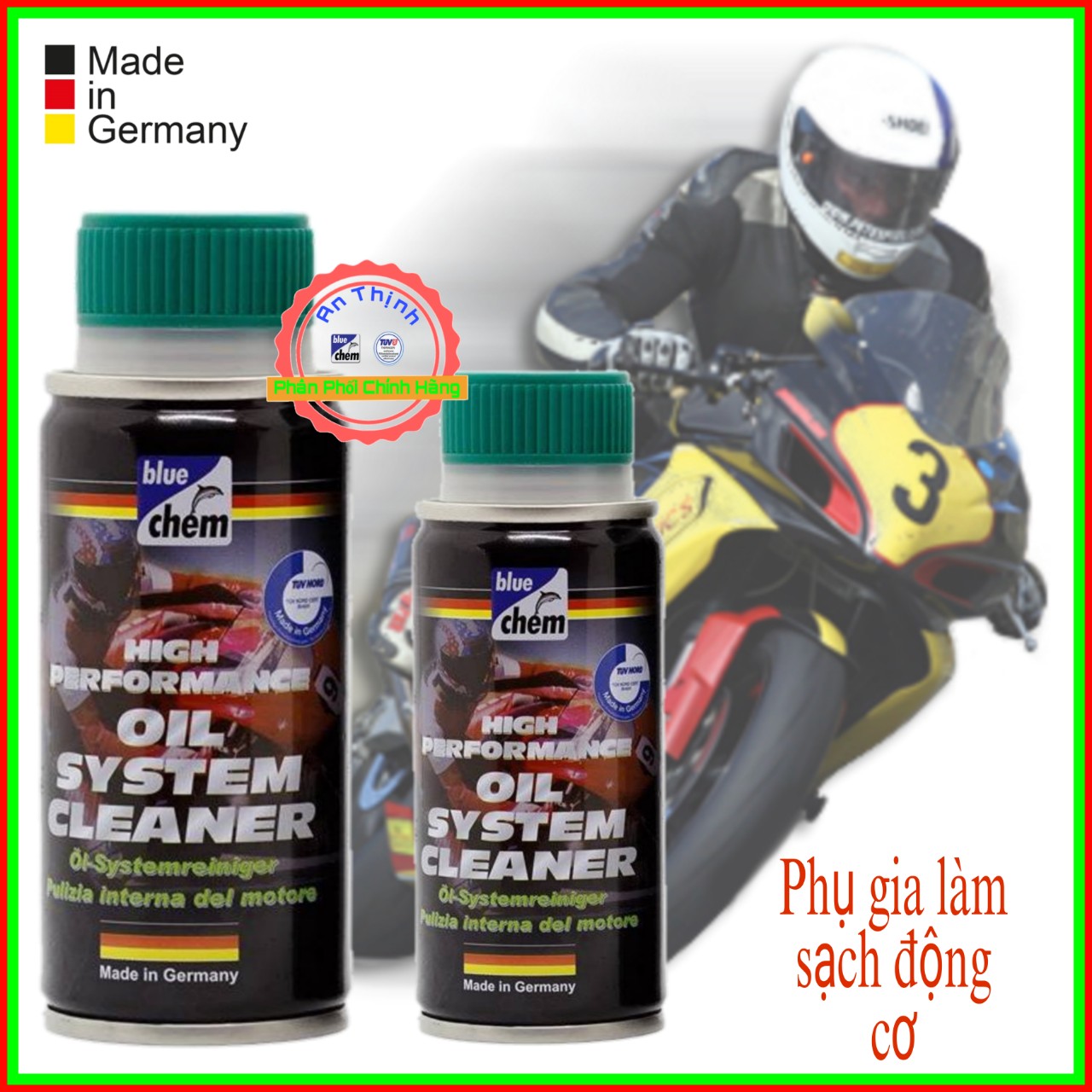 [HCM]Phụ Gia  Súc Động Cơ - Vệ Sinh Máy Bluechem Oil System Cleaner 50ml - Nhập khẩu Đức
