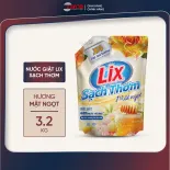 Nước giặt quần áo siêu thơm Lix sạch thơm hương mật ngọt giặt sạch nhanh vết bẩn