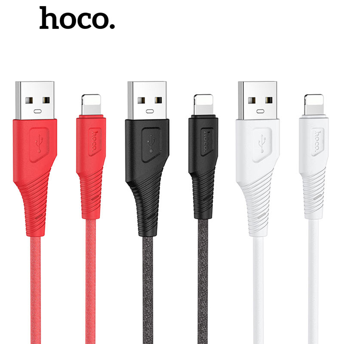 Dây sạc nhanh Hoco X58 bện silicon 2.4A cho iPhone, Android cáp dài 1M - Chính hãng