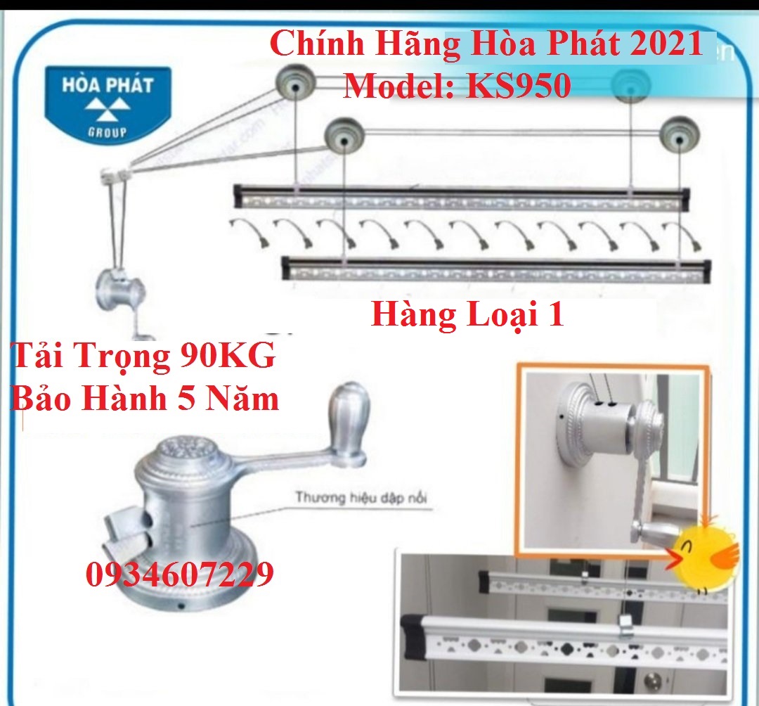giàn phơi đồ thông minh hòa phát ks950