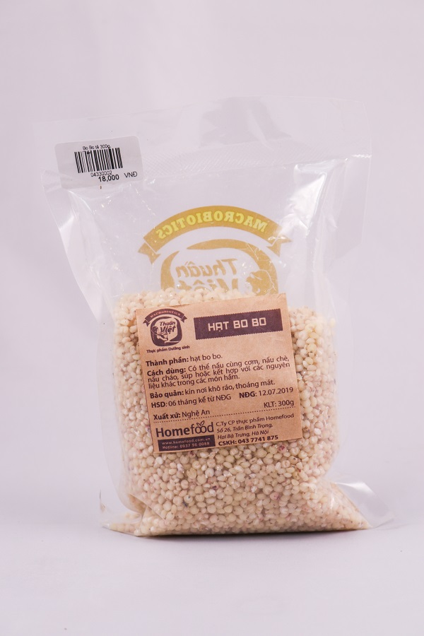 Bobo tẻ HOMEFOOD túi 300g/ Hạt bobo sạch
