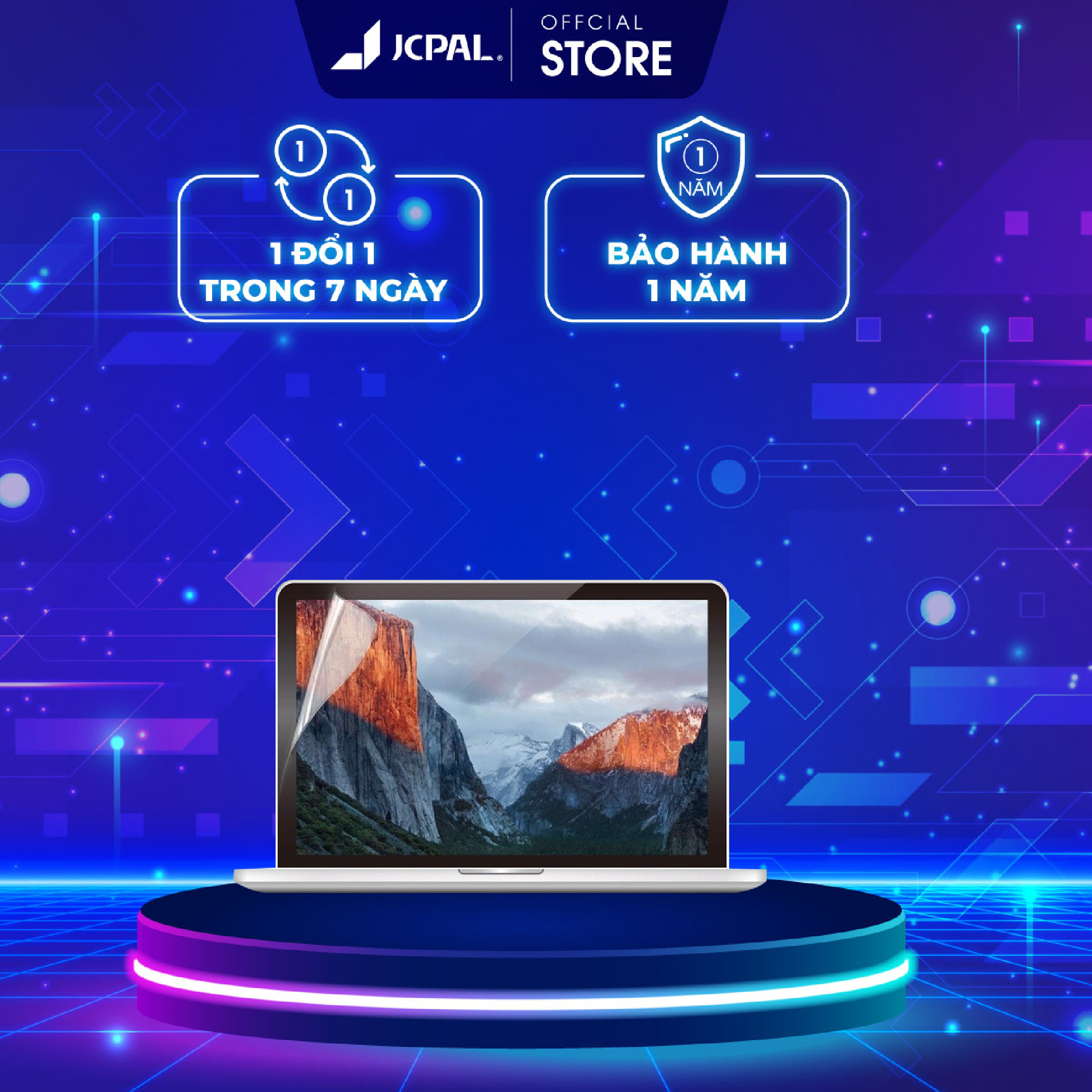 Miếng dán màn hình JCPAL MB Pro 2016/2017/2018/2019/2020(M1) 2021(M1) - 13 inch chống ánh chói, bám vân tay, chống thấm nước