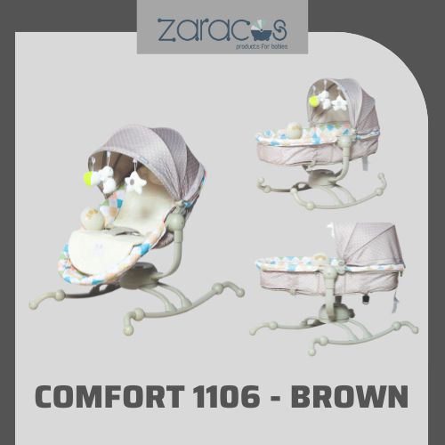 Ghế rung cho bé Zaracos Comfort 1106 Brown - Zaracos Việt Nam