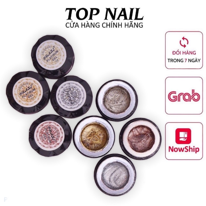 g.el nhũ vẽ viền móng nail chính hãng HUAXI