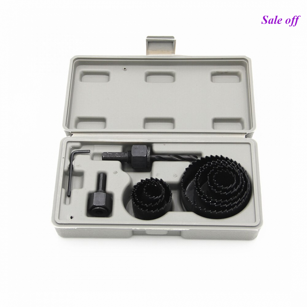 Khoét lỗ gỗ và thạch cao 11pc hộp xám - bộ 11pc - khoét lỗ gỗ và thạch cao