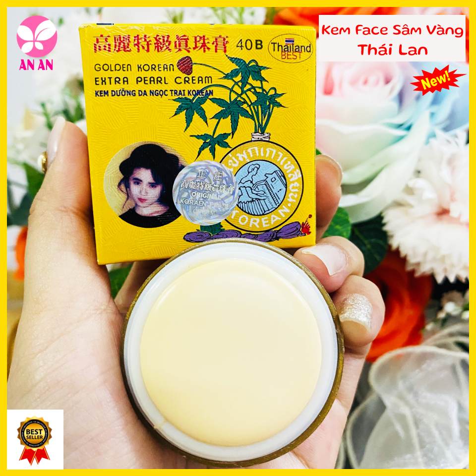 Kem Sâm vàng Thái - Kem dưỡng trắng da Ngọc trai Korean 5gr - Thái Lan - Hàng chính hãng