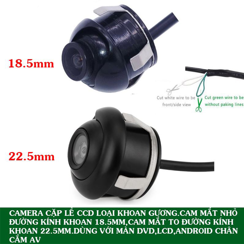 Camera cặp lề ccd dùng cho màn hình dvd,lcd,android