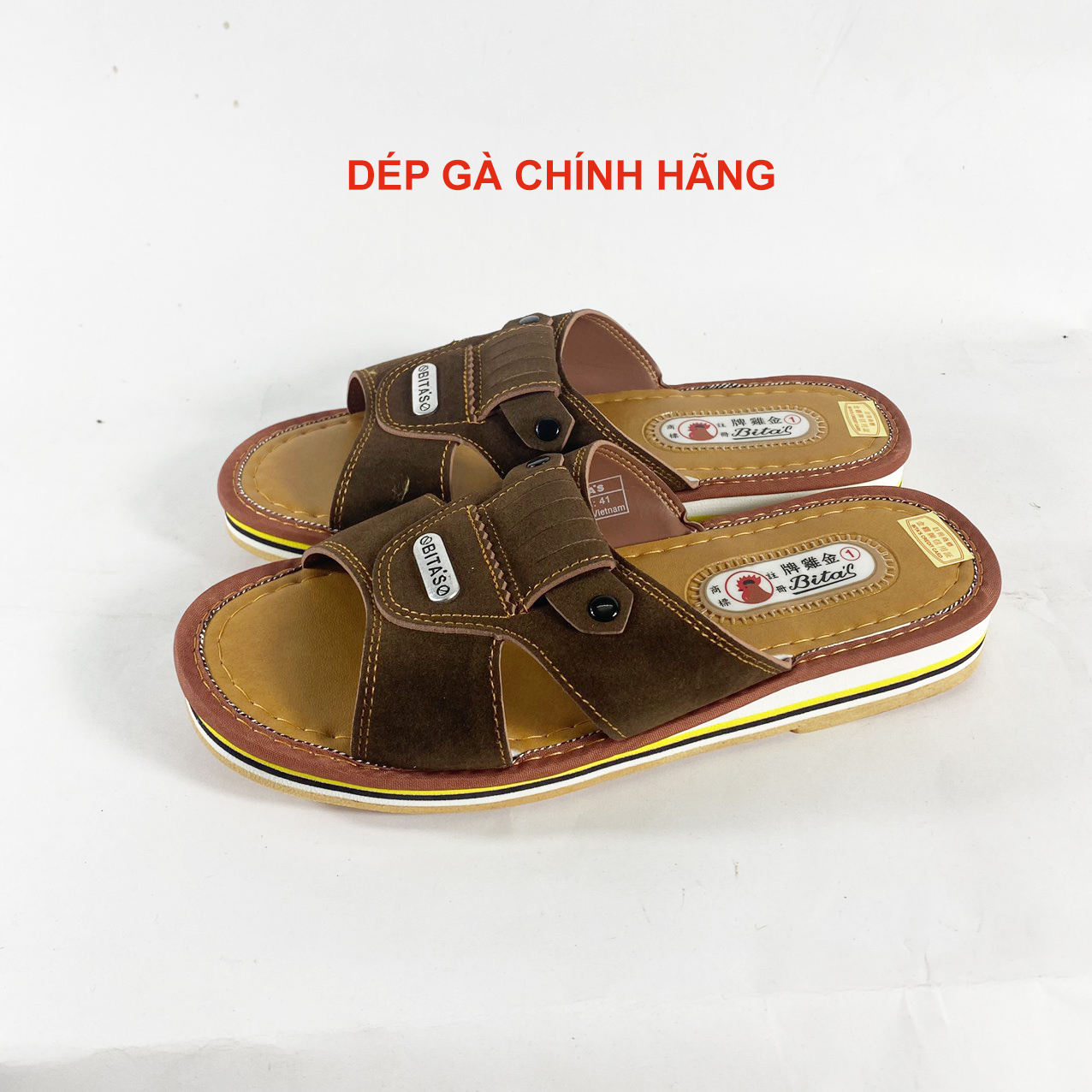 Dép gà chính hãng - dép lê nam cg30nau