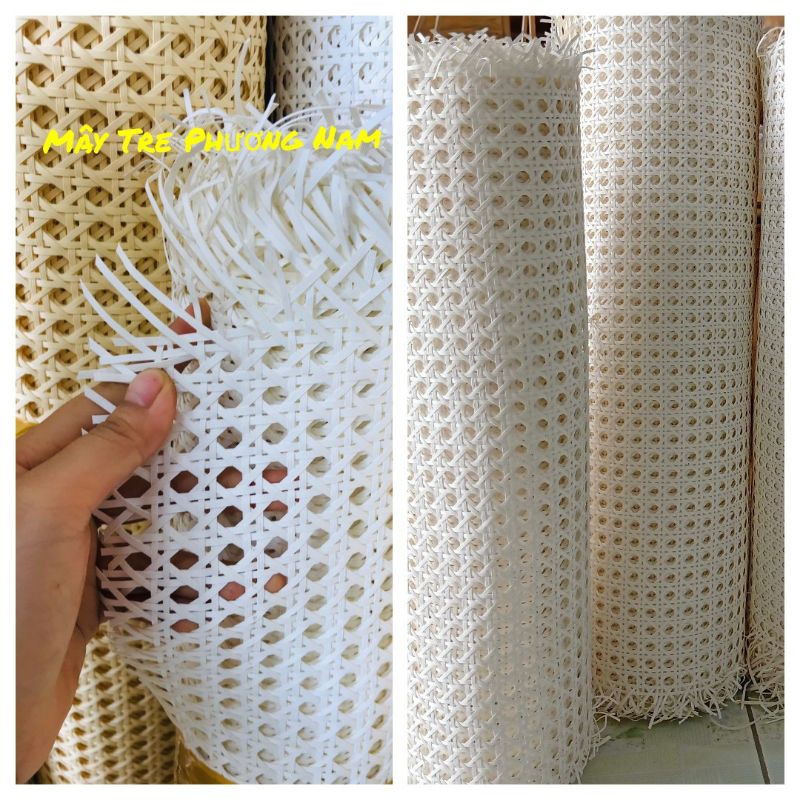 Tấm nhựa đan mây mắt cáo khổ 60 mầu trắng giá sỉ