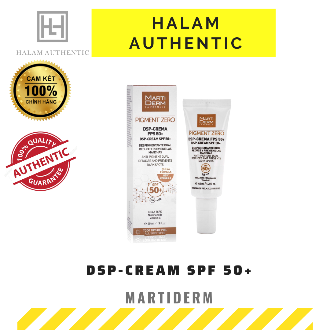 Kem dưỡng ban ngày Martiderm Pigment Zero DSP SPF50+ mờ nám làm trắng da