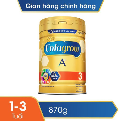 Sữa bột enfagrow 3 870g . hsd : 12/2021