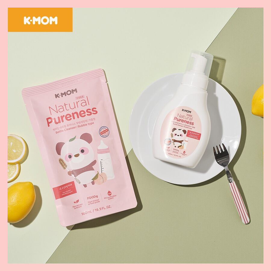 Nước rửa bình & rau quả hữu cơ k-mom hàn quốc .