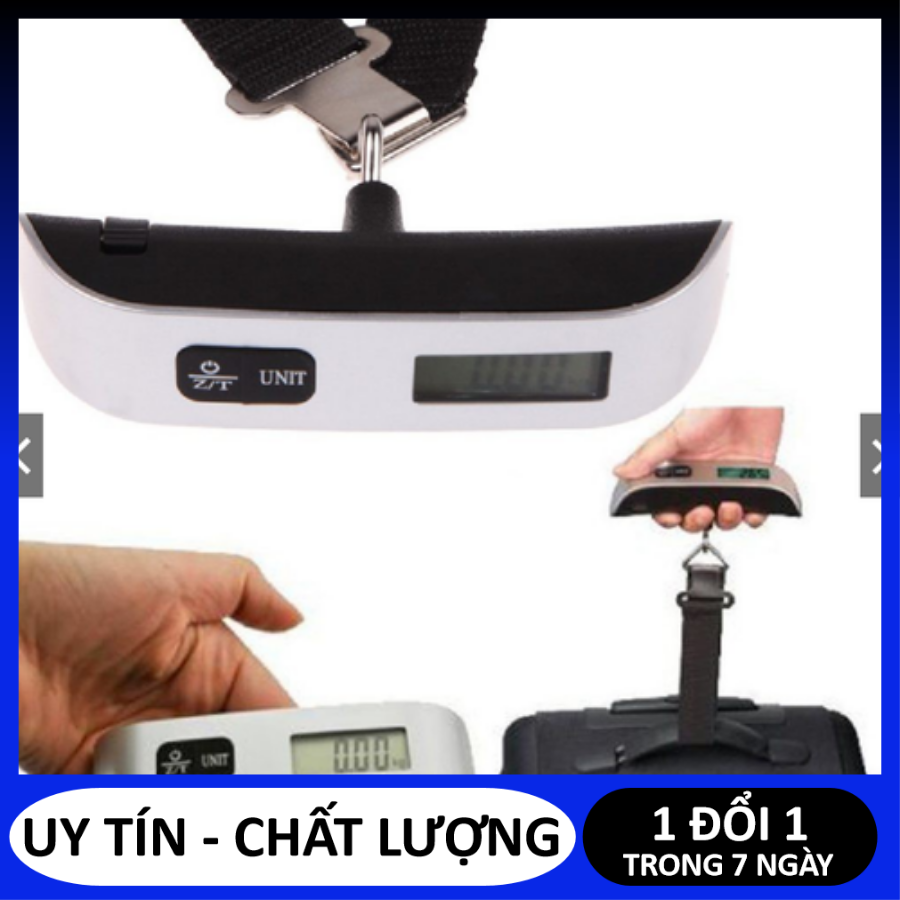 Siêu Tiện Loiwk Cân Hành Lý Kỹ Thuật Số 50KG, Có màn hình led hiển thị rõ các thông số, thiết kế nhỏ gọn, độ sai thấp - Cân Hành Lý Xách Tay, Cân điện tử bỏ túi du lịch mini