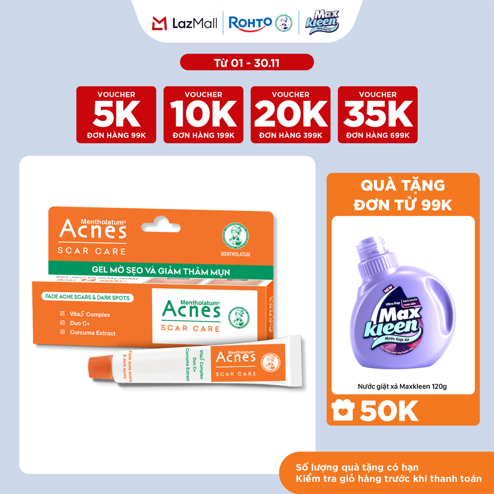 Kem mờ sẹo và thâm dạng gel Acnes Scar Care 12g Scar Care