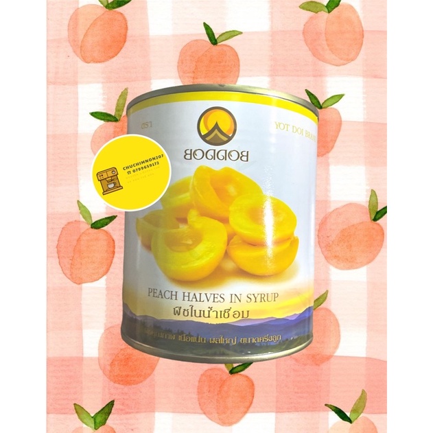 Đào ngâm thái lan boddob 820gram