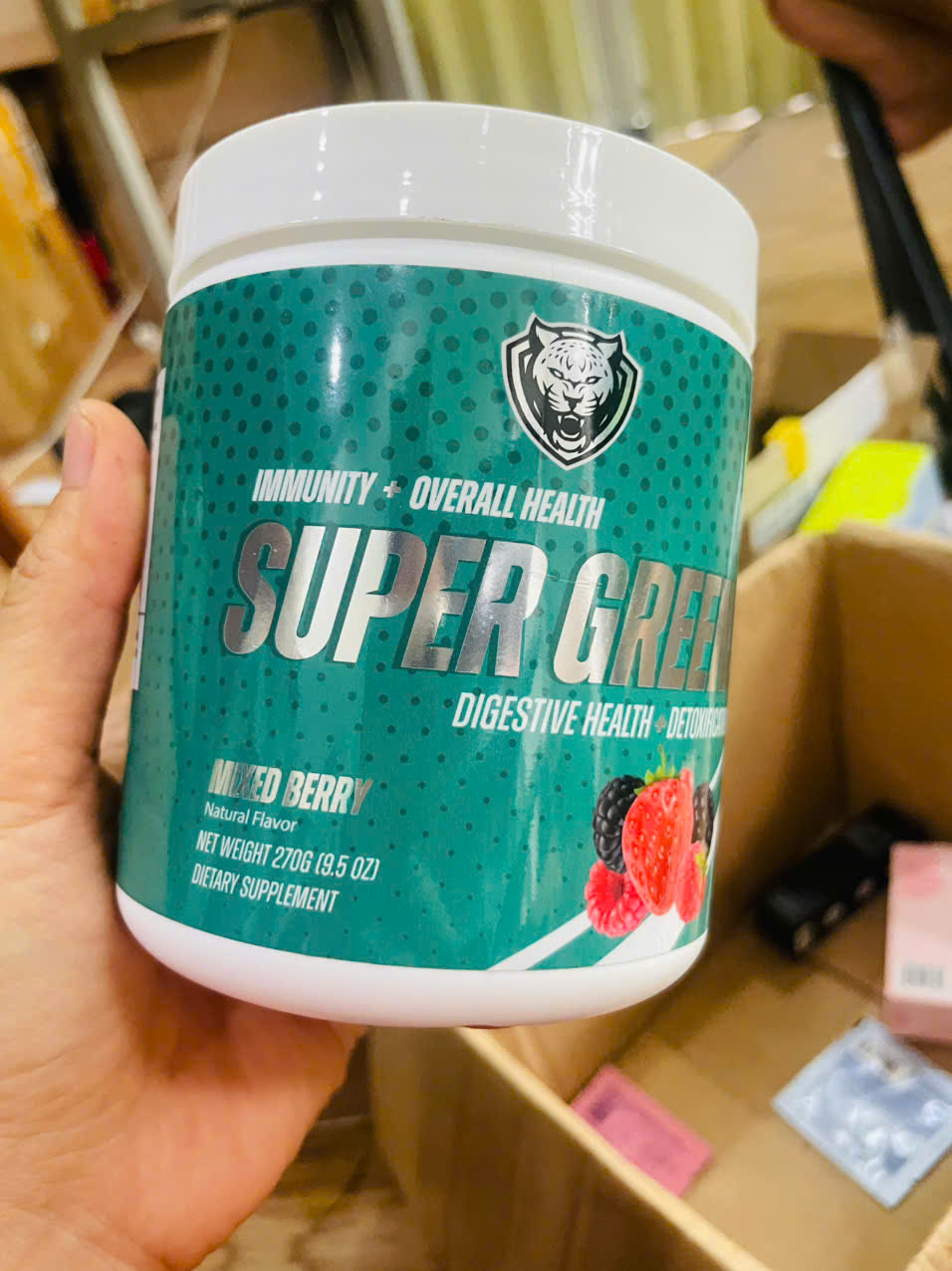Thực phẩm hỗ trợ sức khỏe tổng thể, 6AM Run Super Greens Mixed Berry 270g,