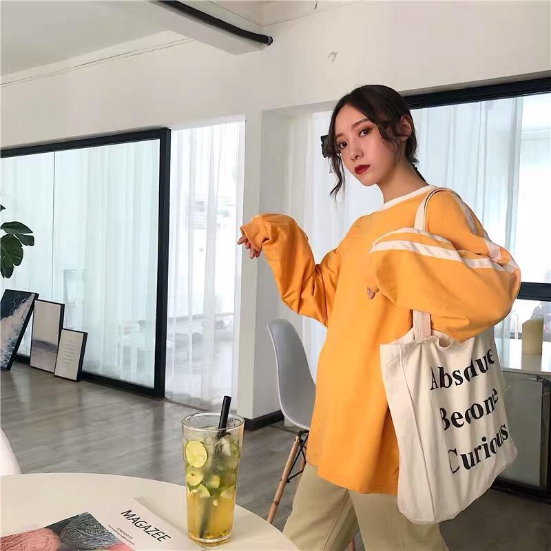 Áo Thun Nữ Tay Dài Oversize Form Rộng Cá Tính - 290319 - MỘC QUYÊN FASHION