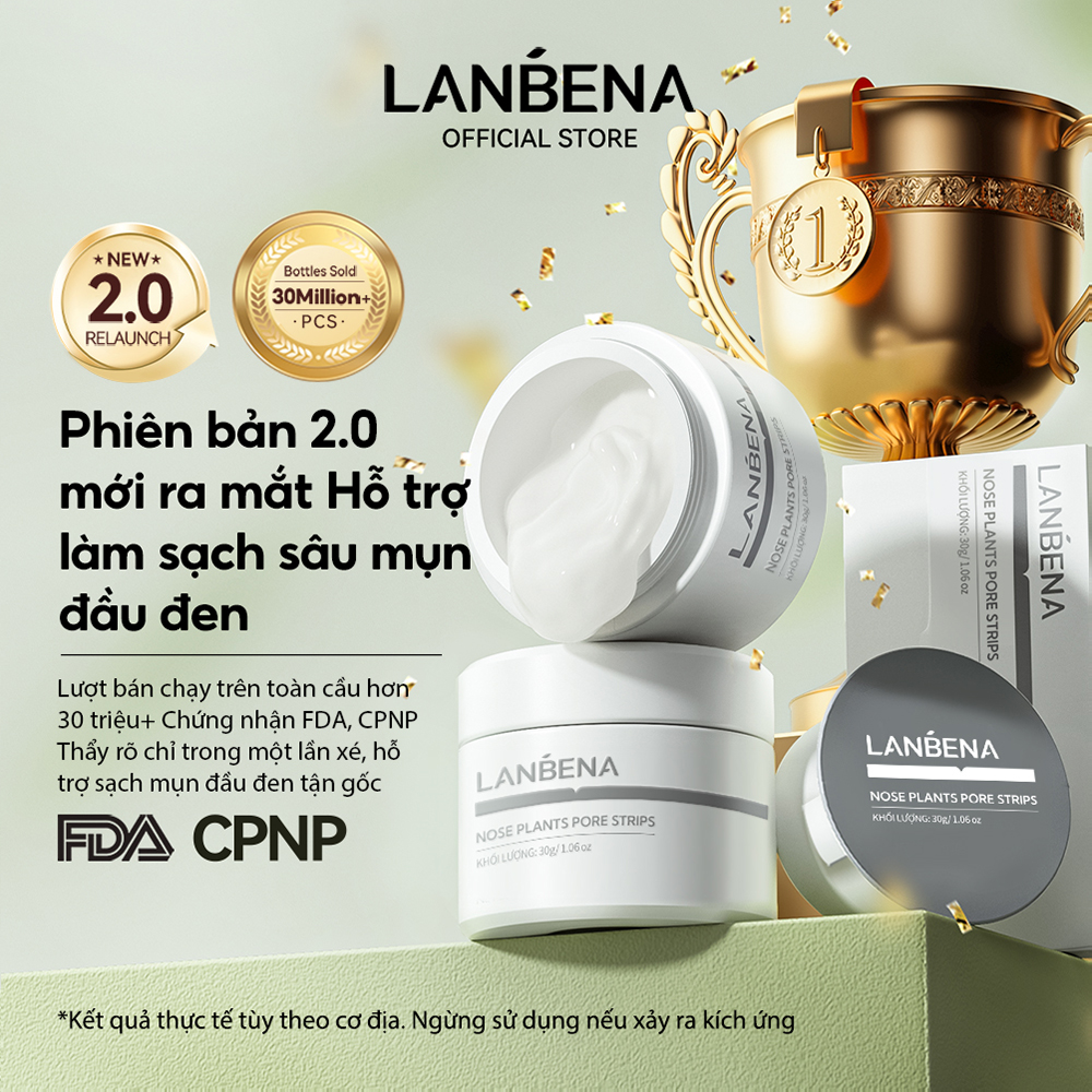 LANBENA mặt nạ lột mụn đầu đen mặt nạ đất sét lột mụn mặt nạ giấy gel lột mụn đầu đen chăm sóc da 30