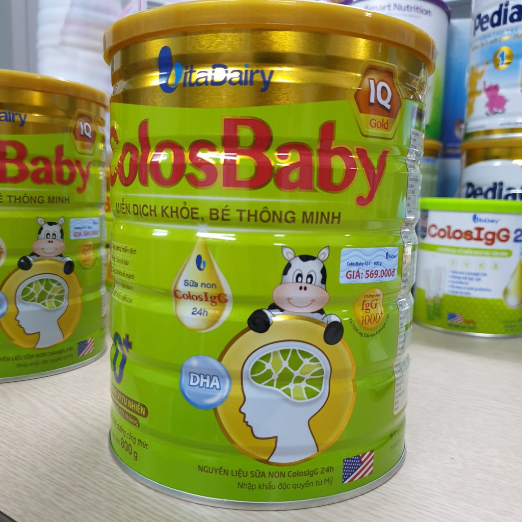 Colos iq gold 0+400g-m, sữa non colos baby, vitadairy,