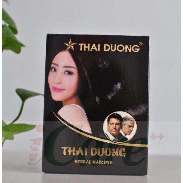 NHUỘM TÓC DƯỢC LIỆU THÁI DƯƠNG (MÀU ĐEN) HỘP 5 GÓI